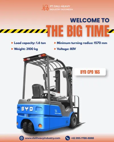Forklift BYD 1.6 Ton di Cikarang