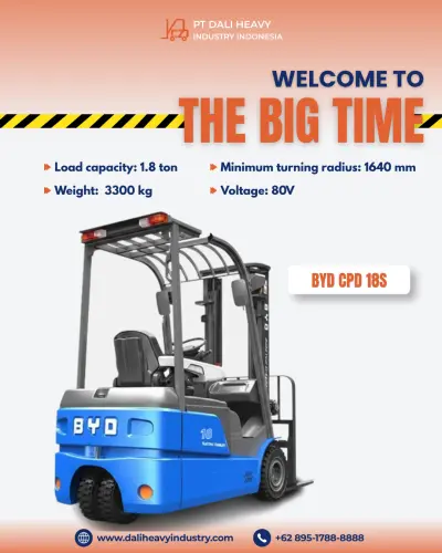 Forklift BYD 1.8 Ton di Cikarang