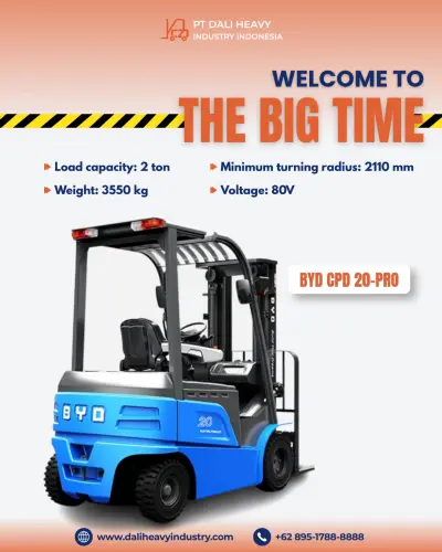 Forklift BYD 2 Ton di Cikarang