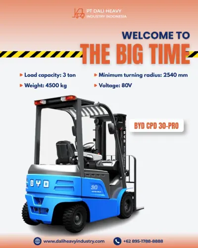Forklift BYD 3 Ton di Cikarang