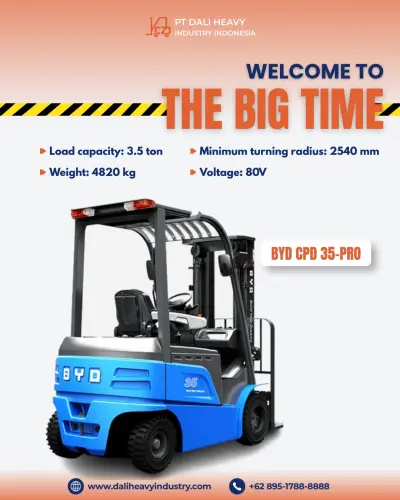 Forklift BYD 3.5 Ton di Cikarang