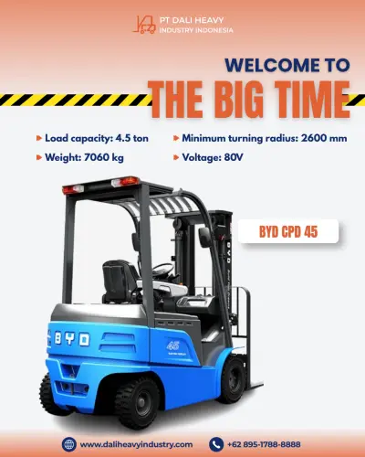 Forklift BYD 4.5 Ton di Cikarang