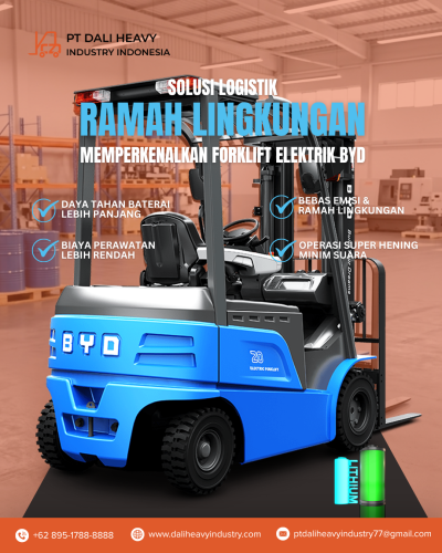 Forklift Elektrik BYD: Solusi Logistik Ramah Lingkungan untuk Operasional Modern