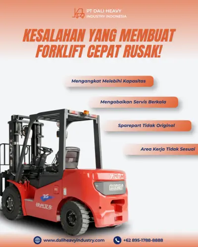 4 Kesalahan yang Membuat Forklift Cepat Rusak dan Cara Menghindarinya